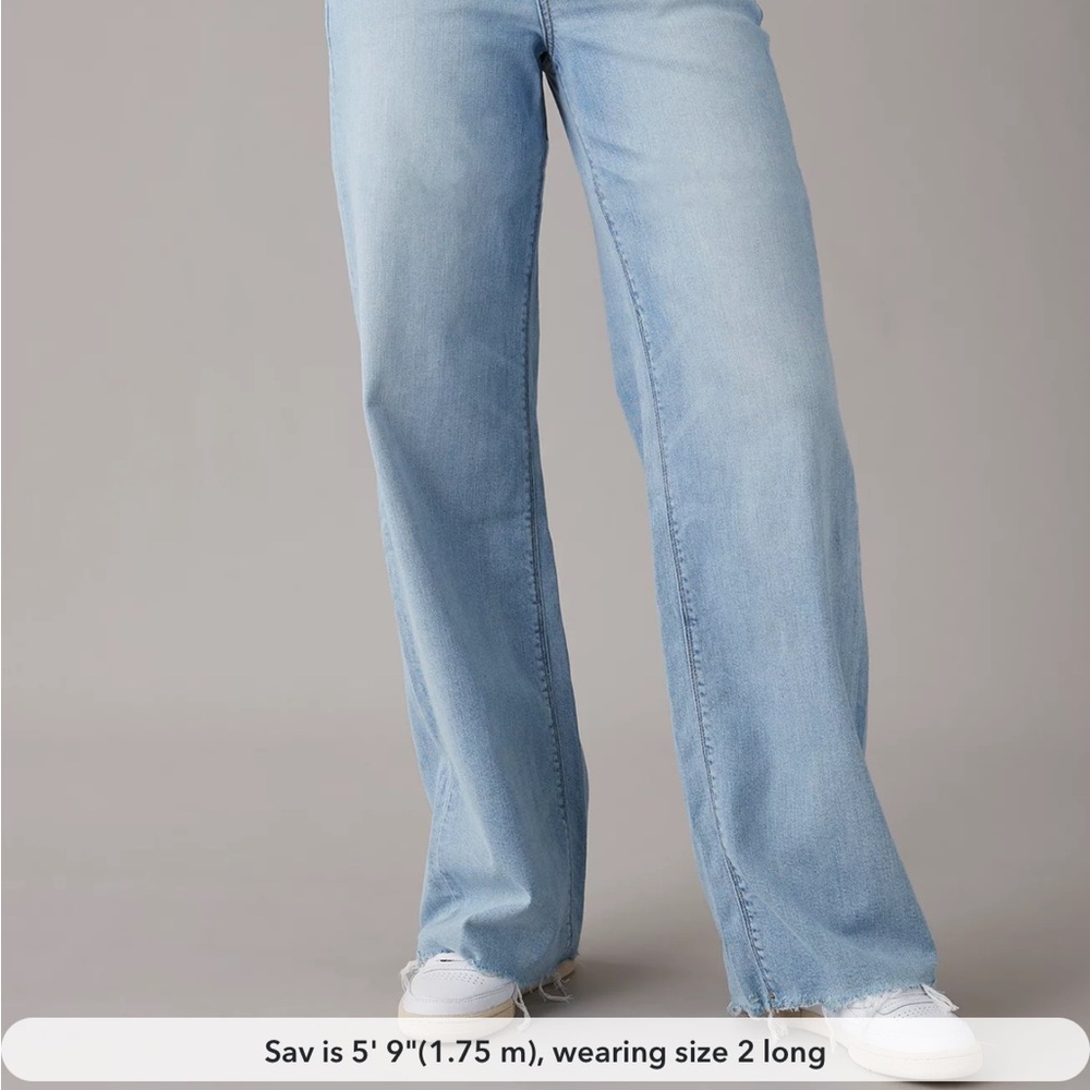 American Eagle high-rise wide leg jeans